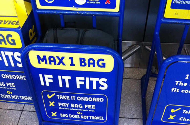 ryanair bagaglio a mano