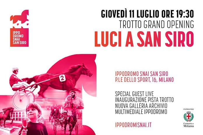 luci a san siro ippodromo snai opening